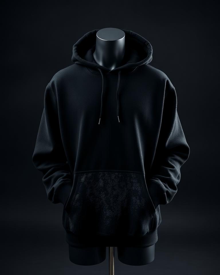 Static Black — Common VYRE Eclipse Hoodie design
