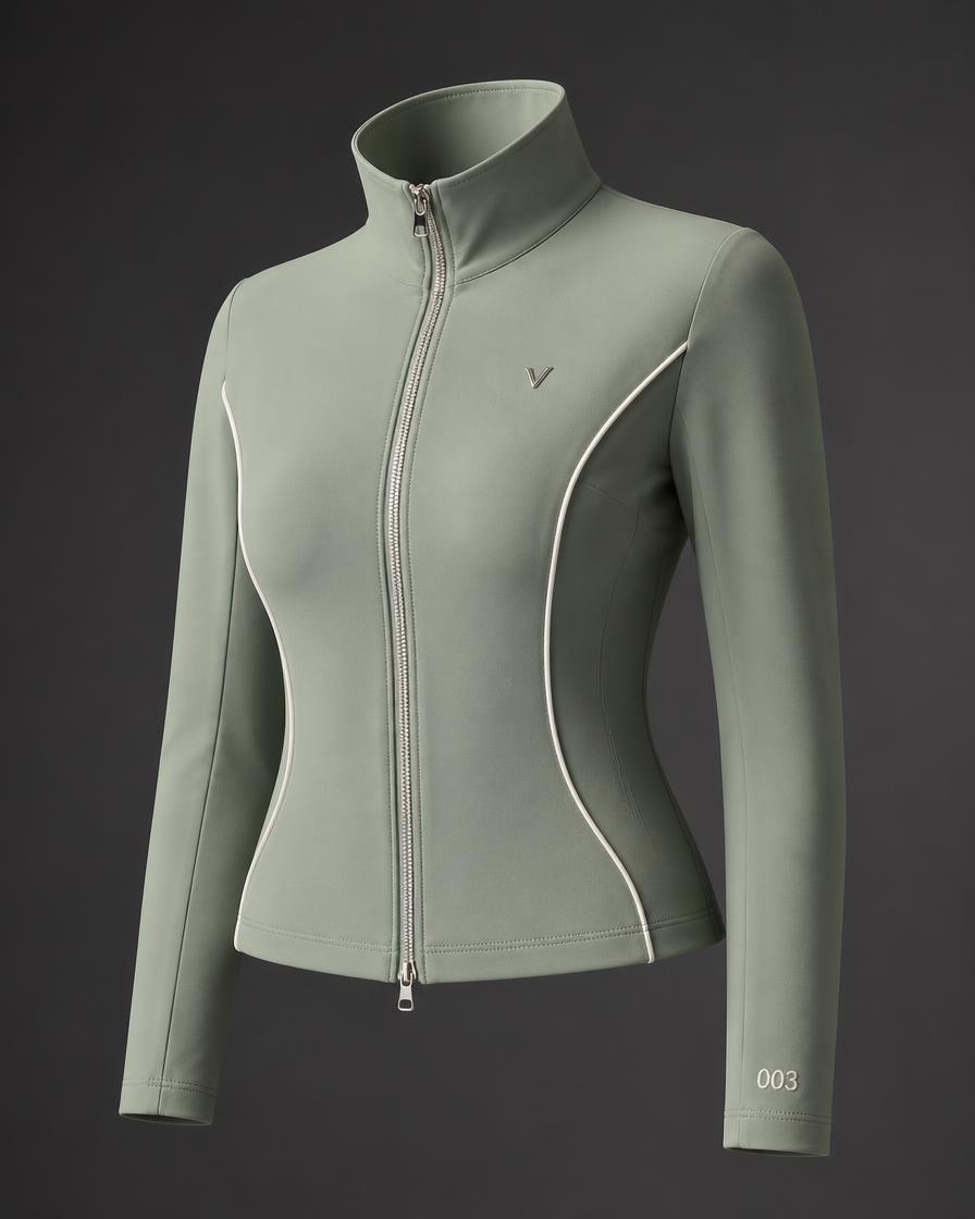 Sage Contour — Epic VYRE Meridian Sculpt Zip design